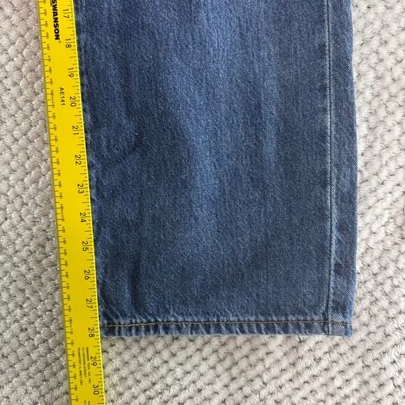 Levis Jeans Women 26 Blue Medium Wash High Waisted Straight Festival - Picture 13 of 16